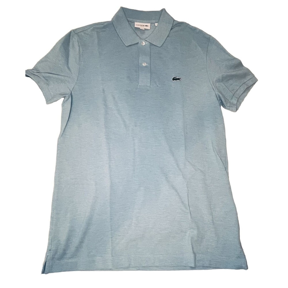 Lacoste Men’s Polo Cotton Short Sleeve Shirt Mens Large Slim Fit Alligator Logo